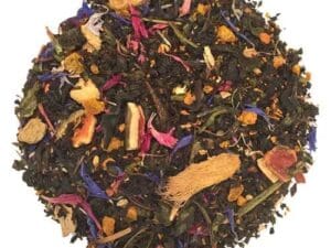 A pile of tea with different flavors and colors.