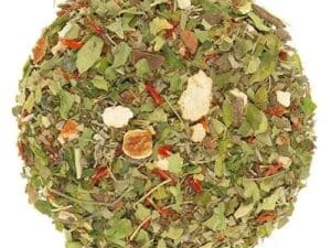 A pile of food that is on the ground.